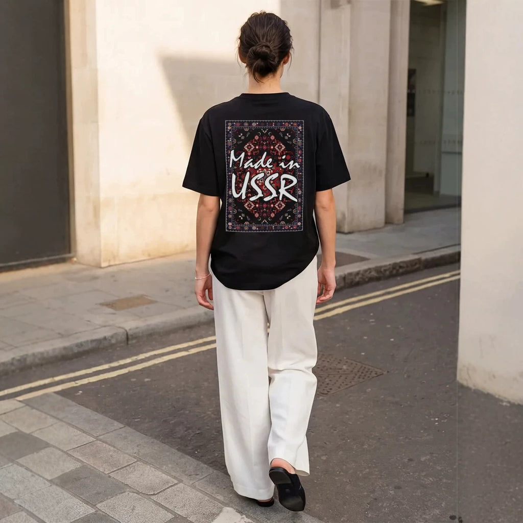 Loose Printed Cotton Top for Women – Short Sleeve | Casual Modest Wear