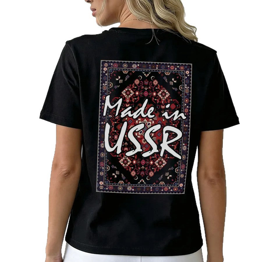 Loose Printed Cotton Top for Women – Short Sleeve | Casual Modest Wear