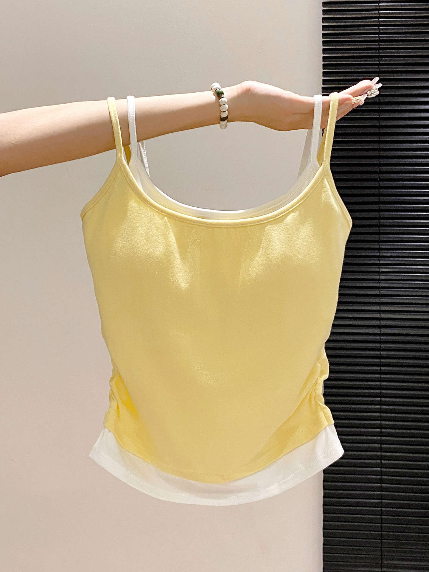 Color-Block Slim Fit Tank Top for Women – Cotton Blend | Commute Style Layering