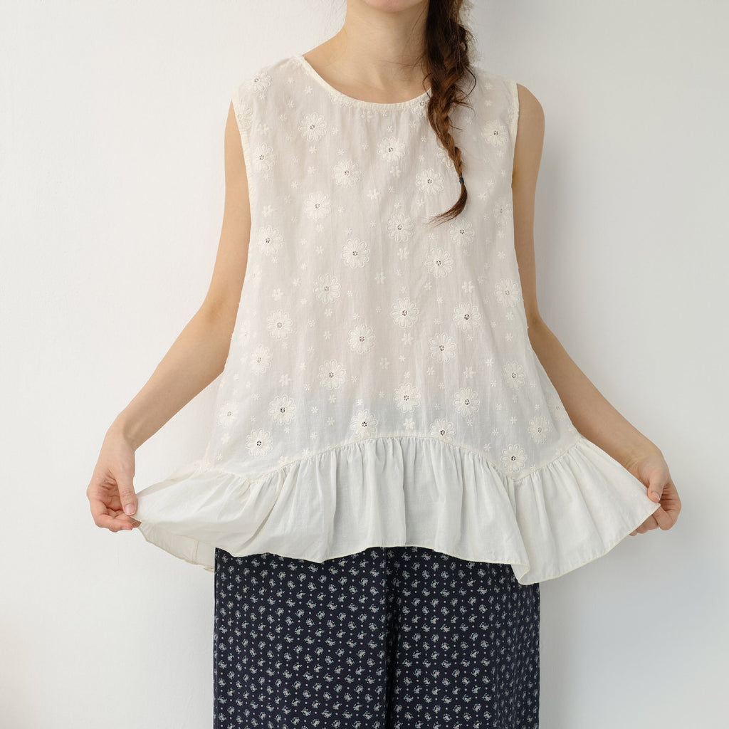 Irregular Hem Lace Top for Women – Cotton | Sweet Modest Casual Wear