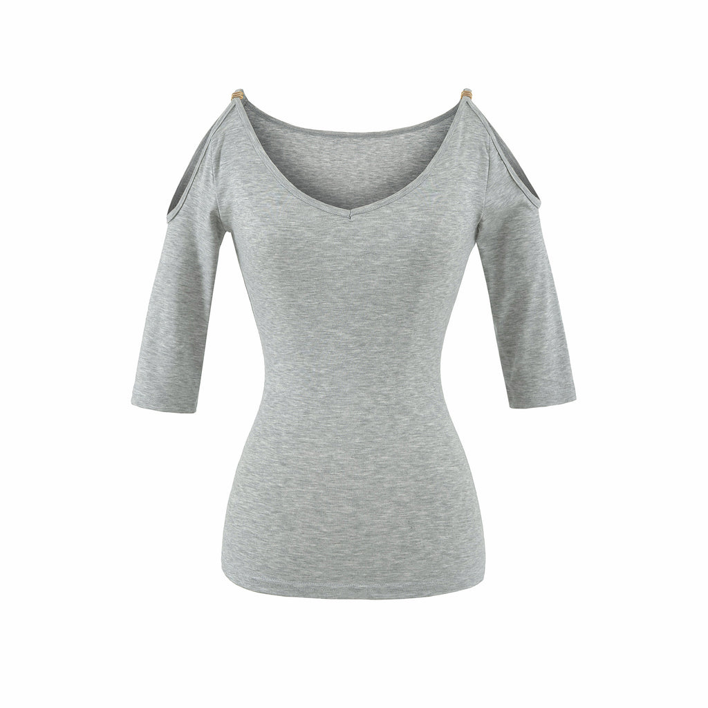 Elegant V-Neck Top for Women – Soft Tencel Fabric | Modest Daily Wear