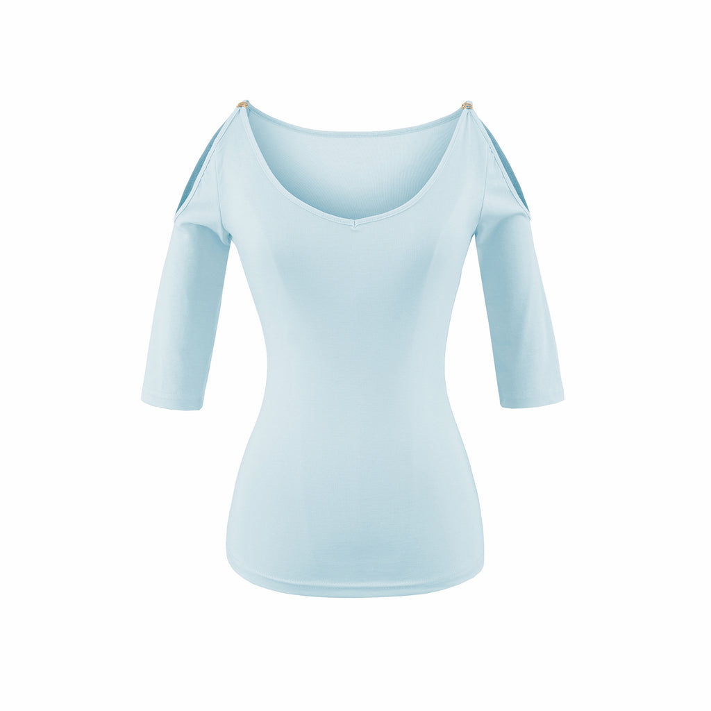 Elegant V-Neck Top for Women – Soft Tencel Fabric | Modest Daily Wear