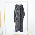 Loriya Floral Cardigan Abaya for Women – Polyester | Elegant Business Casual Modest Wear