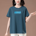 Relaxed Round Neck Top for Women – Cotton Spandex | Casual Modest Wear