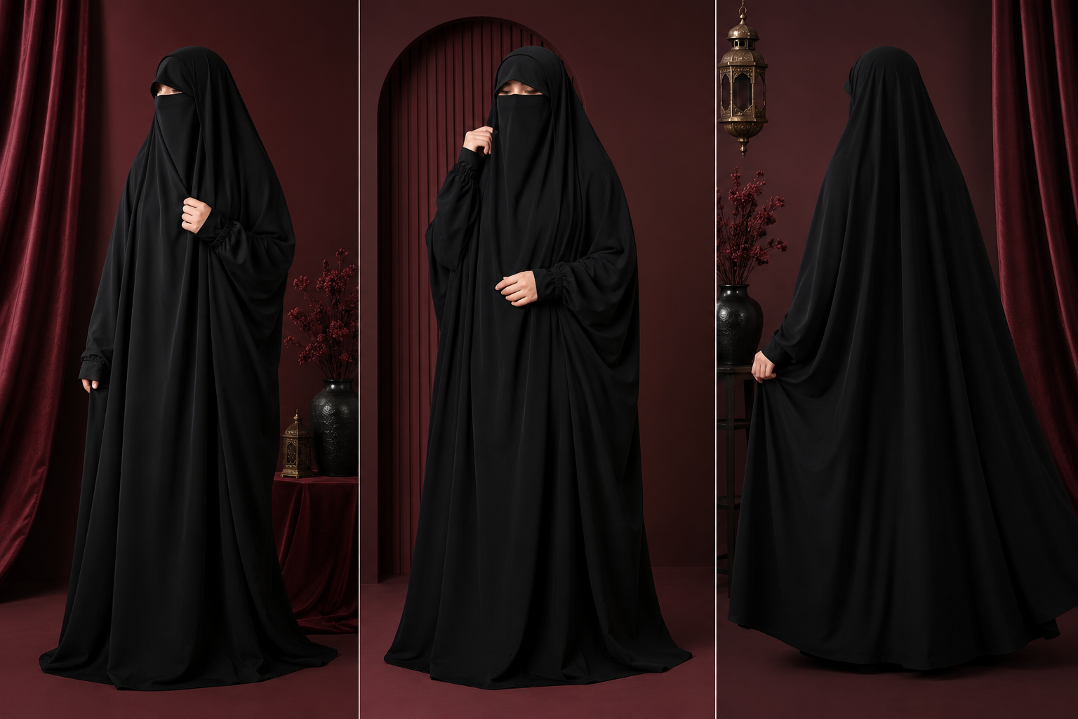Premium Chadar Bundle – 1 Iraqi + 1 Irani + 2 Namaz Chadar | Modest Wear Set for Women